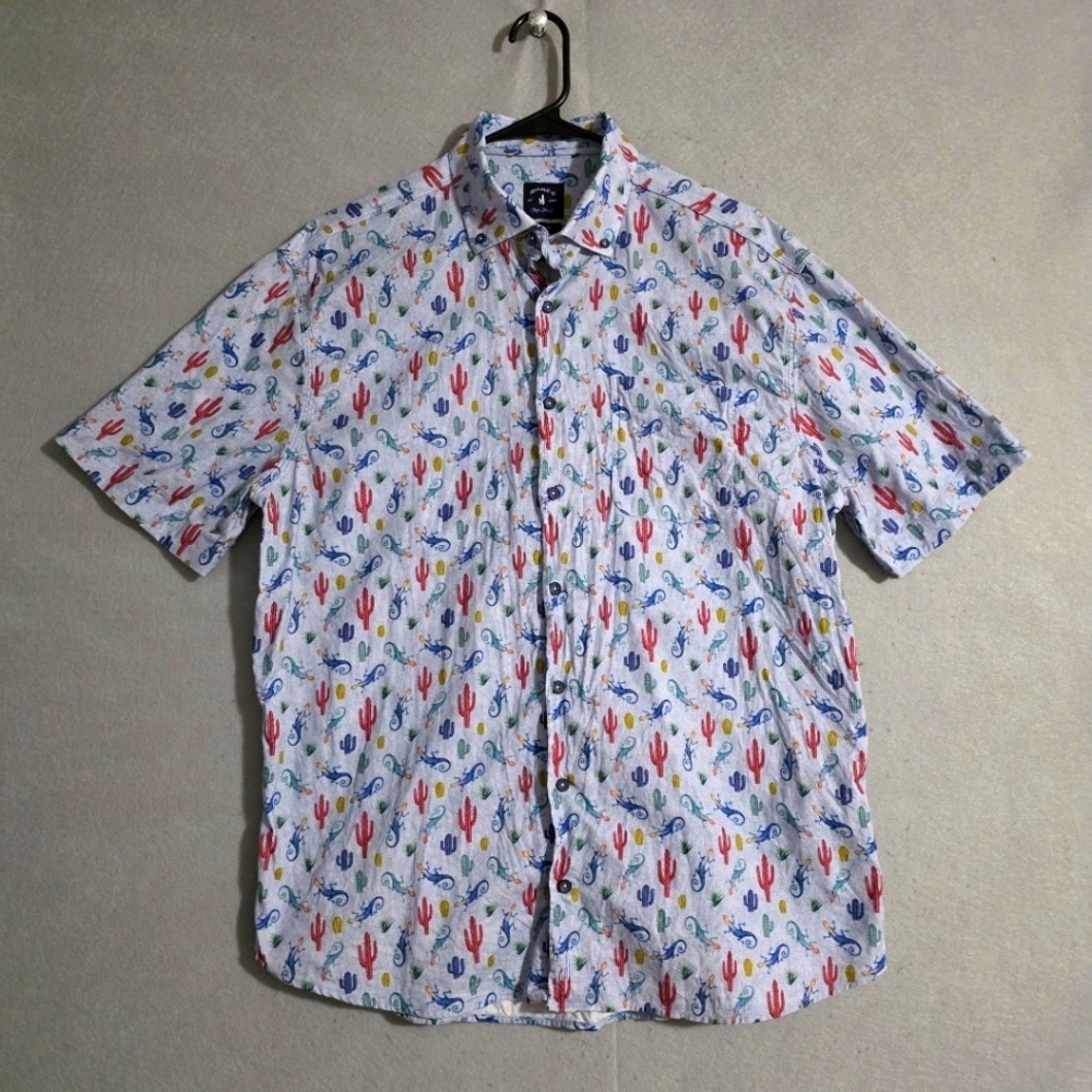 Johnnie O Mens Top Shelf Sedona Button Down Shirt JMWS2640 Size Large